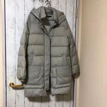 theory 후드 부착 민트 그레이 다운 자켓 S 사이즈