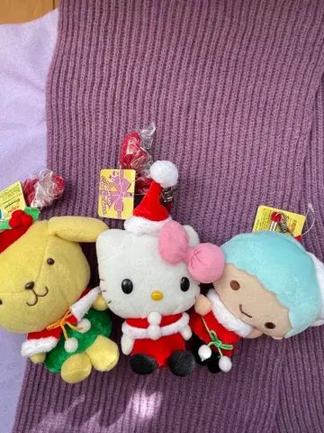 산리오 크리스마스 가마구치 케이스 마스코트 게임센터 경품