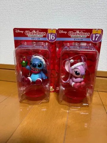 스티치&엔젤 크리스마스 오너먼트 세트