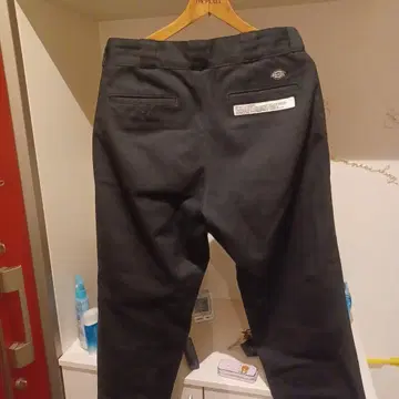 Dickies 블랙 워크 팬츠