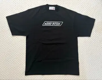 [미사용 새상품] over print 오버 프린트 티셔츠 블랙 XL