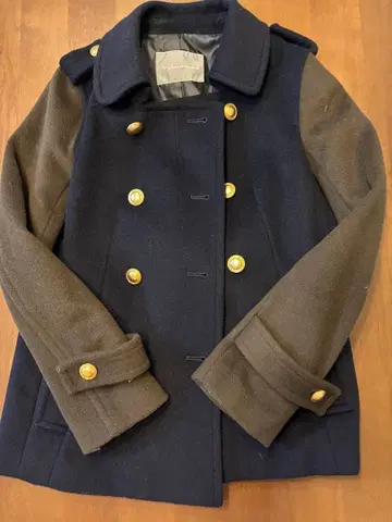 31 Sons de mode 더블 브레스트 피 코트 36