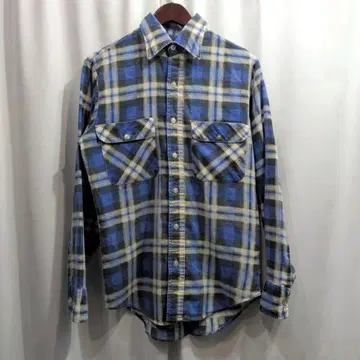 Vintage 몽고메리 워드 체크 무늬 긴팔 셔츠 S