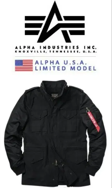[ 60년대 일본 미발매품 ] ALPHA USA M-65 필드 자켓 블랙