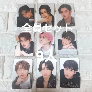 Snow Man 치라미 카드 Snow World 9인 세트