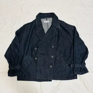 MONO-MART 더블 테일러드 루즈 데님 자켓 M