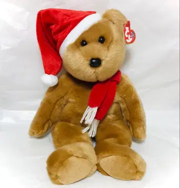 ty 비니 베이비 버디 산타클로스 베어 크리스마스