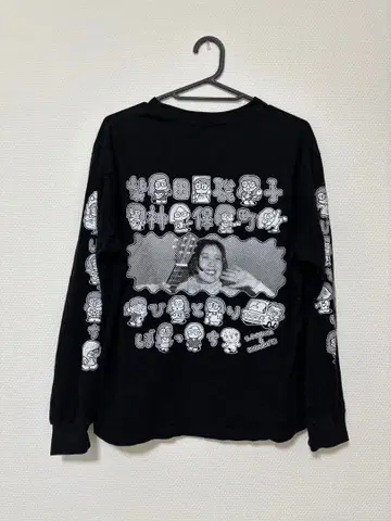 시바타 사토코 긴팔 T셔츠 S 블랙