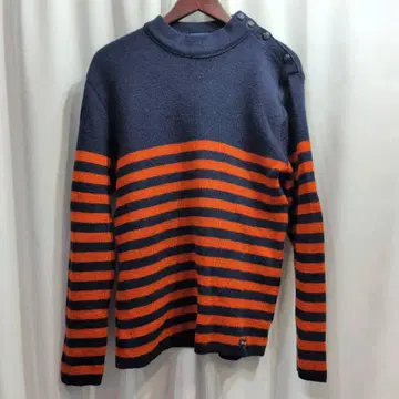 [ size:4 ] 프랑스제 루미노아 보더 울 스웨터