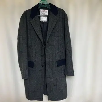 체크 체스터 코트 S