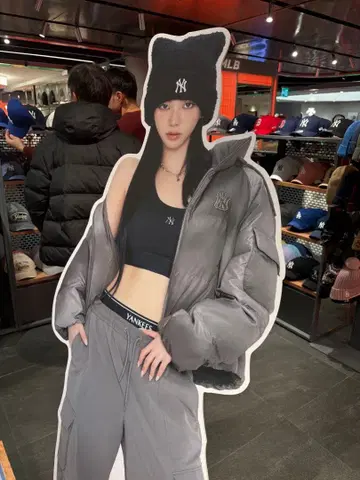 MLB Korea 고양이 귀 먀옹 비니 한국 한정판