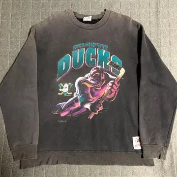 90s USA제 날지 못하는 오리 MIGHTY DUCKS 맨투맨 NHL