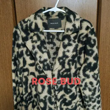 ROSE BUD 레오파드 무늬 테일러드 코트