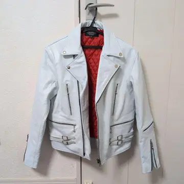 HORN WORKS 가죽 더블 라이더 자켓