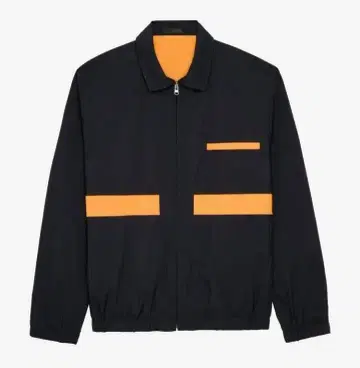 리버서블 자켓 블랙 오렌지 자라 ZARA 리미티드 XL