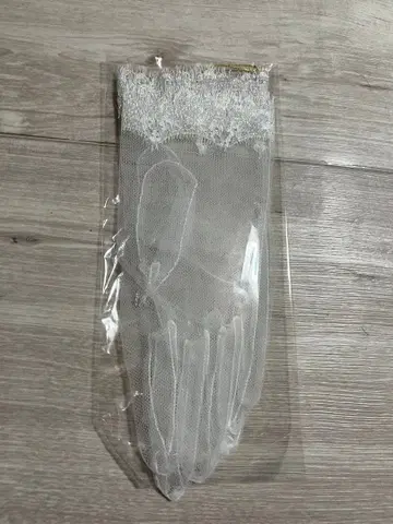 웨딩 그로브 투명 레이스 장식