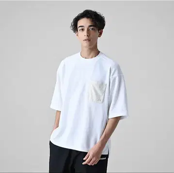 뉴발란스 T셔츠 화이트 오버 사이즈