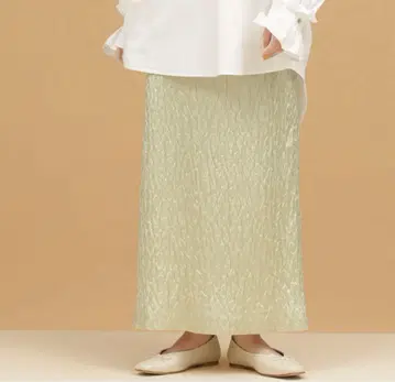 나노 유니버스 레오파드 펜슬 스커트 베이지