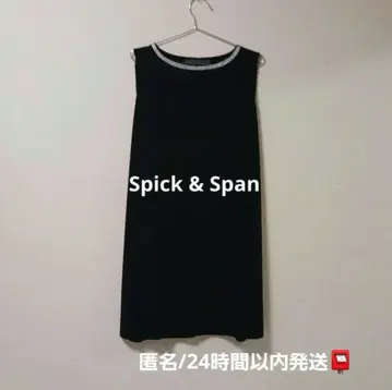 Spick & Span 슬리브리스 드레스 원피스 블랙 일본제