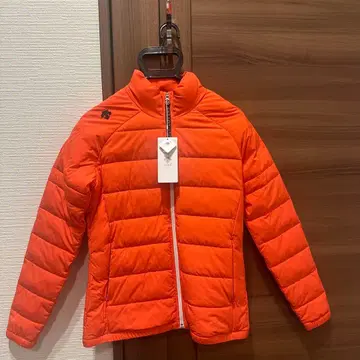 새상품 데상트 골프 다운 오렌지 S