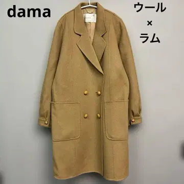 다마 체스터 코트 울 자켓 카멜 베이지 라무
