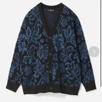 HARE 몰 자카드 플라워 가디건