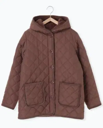 새상품 리버서블 퀼트 자켓 보아 코트 브라운 방한 2way