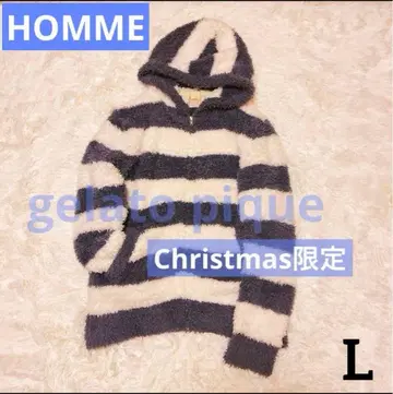 착용 한 번 젤라또피케 옴므 HOMME L 한정판 후드티 남성용