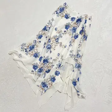 류류 플라워 프린트 아지메 스커트 페미닌 엘레강트 58-87