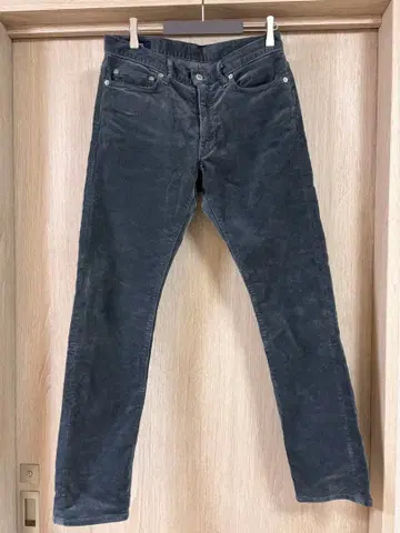 일본제 SHIPS 코듀로이 팬츠 오이카와 데님 w31 라이트 블루