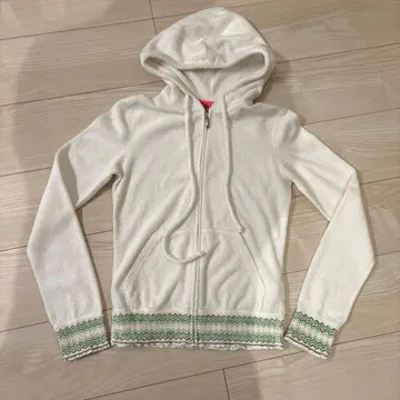 JU ICY COUTURE 후드 부착 후드티 화이트