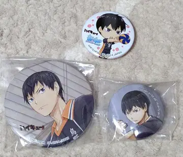 하이큐 캔뱃지 세트 카게야마 토비오 제일복권 큥캐러