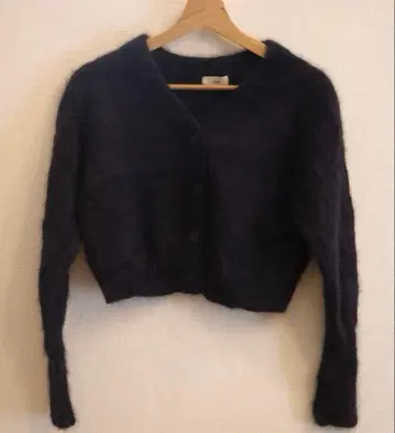 이에나 IENA 23AW 플러피 퍼 가디건 니트 네이비