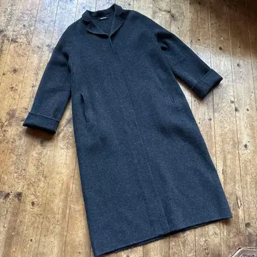 DKNY 롱 코트 다크 그레이