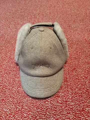 THRASHER 그레이 퍼 캡