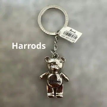 해롯 테디베어 메탈 키링 Harrods
