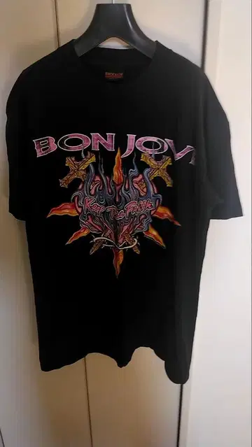 BON JOVI 93년 투어 T셔츠 락T 1993 L 새상품급