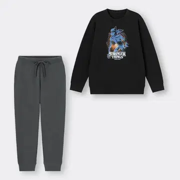 GU 기묘한 이야기 소프트 맨투맨 라운지 XL