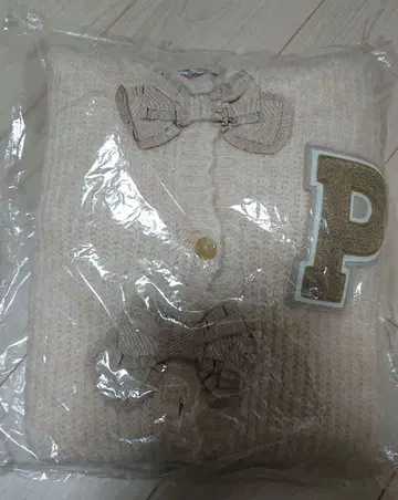 핑크하우스 후드 부착 롱 가디건