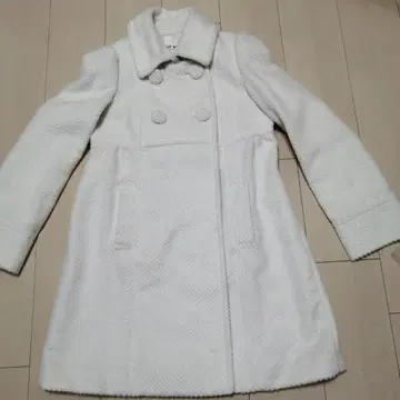 새상품 R.F. 화이트 더블 버튼 코트