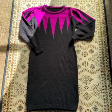 니트 롱 원피스 긴팔