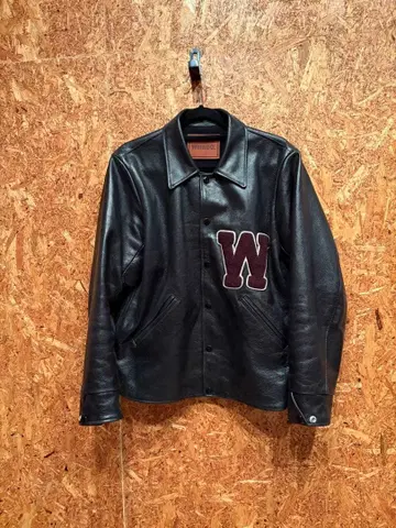 WEIRDO 블랙 가죽 자켓 위어드