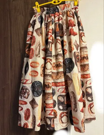 merlot 빵 나왔어요 패턴 롱 스커트