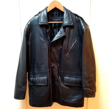 양가죽 UNKNOWN DESTINATION 블랙 가죽 자켓