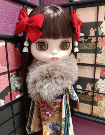 [몽인옥 고후쿠점] 브라이스 리카짱 체리짱 퍼스트올 기모노 세트