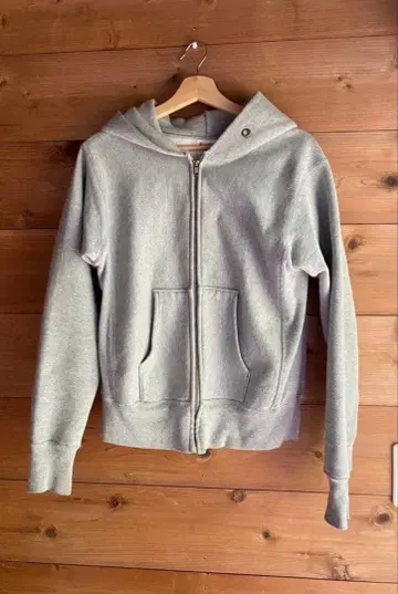 Champion 빨간 택 리버스 위브 풀 집업 후드티 S 사이즈