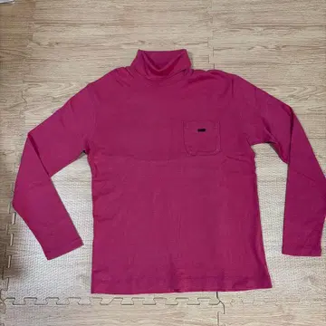 [ 새상품급 ] Papas 터틀넥 긴팔 티셔츠 48 M 핑크 계열