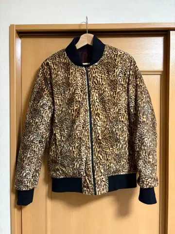 JOYRICH 리버서블 MA-1 레오파드 조이리치 퀼팅