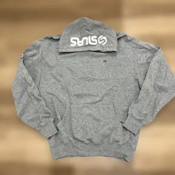 SILAS 그레이 후드 부착 후드티