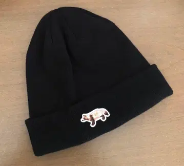 TANUKI STUDIO 니트 캡 모자 UNISEX 비니 블랙